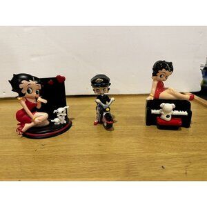 Vintage Betty Bop Lot Of 3 KFS NJ Croce , Salt & Pepper Shakers &